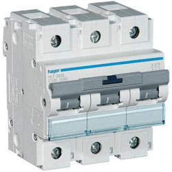 Автоматический выключатель HLF390S 3 полюса 100А тип C 10КА HAGER